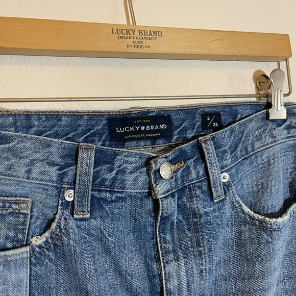 Lucky Brand Patchwork Color Block Denim Mini Skirt 26 - Picture 8 of 10